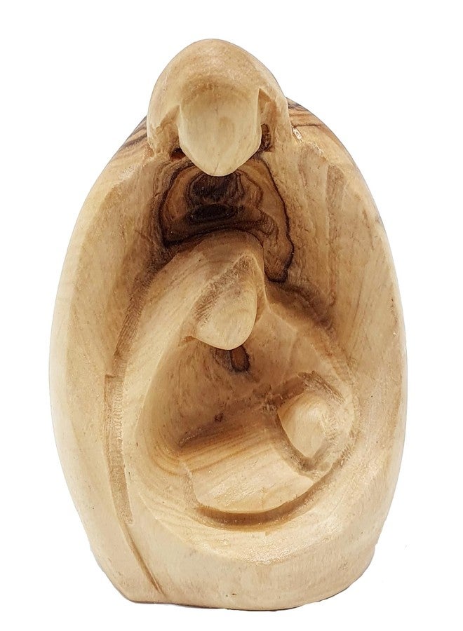 Zuluf 3.1" Olive Wood Holy Family Figurine - Small Hand-Carved Nativity of Joseph, Virgin Mary & Baby Jesus - Religious Housewarming or New Home Gift Decor - HOF027 - Image 4