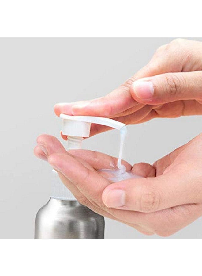 SYBL 3 قطع زجاجة مضخة لوشن ألمنيوم سعة 8 أونصات مع رأس مضخة بلاستيكية سوداء حاوية فارغة لتوزيع عينة مستحضرات التجميل لكريم المكياج والمستحلب وجل الاستحمام والشامبو - Image 2