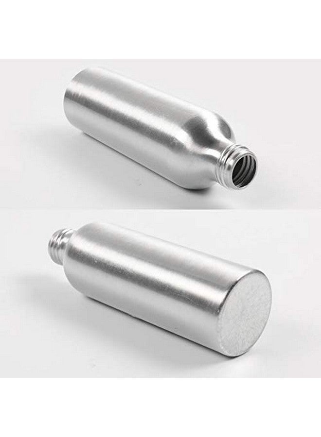 SYBL 3 قطع زجاجة مضخة لوشن ألمنيوم سعة 8 أونصات مع رأس مضخة بلاستيكية سوداء حاوية فارغة لتوزيع عينة مستحضرات التجميل لكريم المكياج والمستحلب وجل الاستحمام والشامبو - Image 4