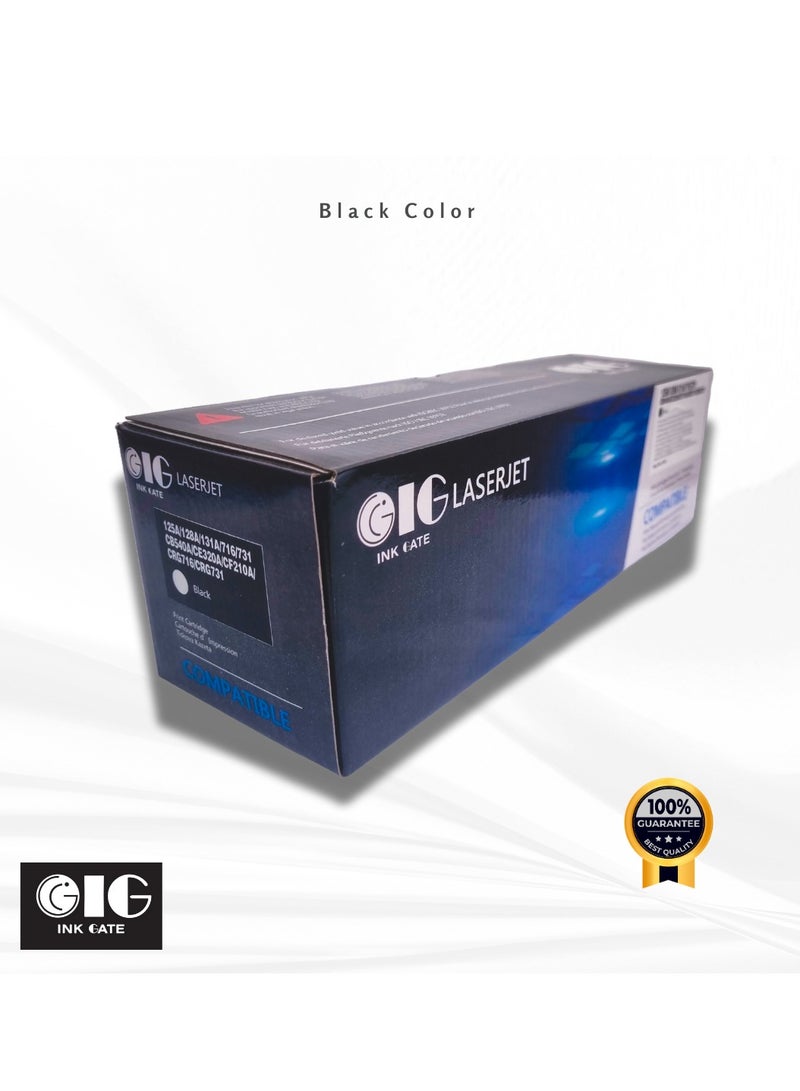 IG Compatible Black Toner Cartridge – Replaces HP 125A / 128A / 131A – 2400 Pages – For HP Color LaserJet Printers - Image 2