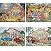 Bits and Pieces 4in1 MultiPack 1000 Piece Jigsaw Puzzles for AdultsEach Measures 20 x 27 51cm x 69cmFriendly Folk by Artist Kay Lamb Shannon - Image 4