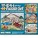 Bits and Pieces 4in1 MultiPack 1000 Piece Jigsaw Puzzles for AdultsEach Measures 20 x 27 51cm x 69cmFriendly Folk by Artist Kay Lamb Shannon - Image 2