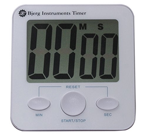 Bjerg Instruments Digital Kitchen Timer with Extra Large Digit LCD Display - Image 1