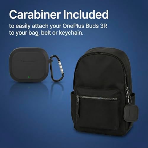 iTronix Case Cover Compatible with OnePlus Nord Buds 3R – Soft Shockproof Earbuds Cover with Carabiner Hook | 360° Protection, Anti-Scratch, Durable & Lightweight Case - Image 5
