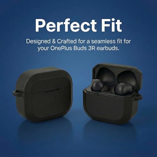 iTronix Case Cover Compatible with OnePlus Nord Buds 3R – Soft Shockproof Earbuds Cover with Carabiner Hook | 360° Protection, Anti-Scratch, Durable & Lightweight Case - Image 2
