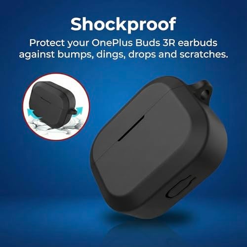 iTronix Case Cover Compatible with OnePlus Nord Buds 3R – Soft Shockproof Earbuds Cover with Carabiner Hook | 360° Protection, Anti-Scratch, Durable & Lightweight Case - Image 3