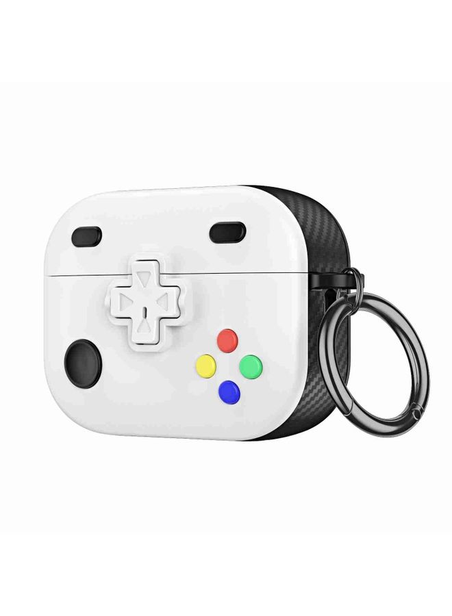 Raxoom Case Cover For AirPods Pro Game Console Shape Wireless Earphones Protective Case White