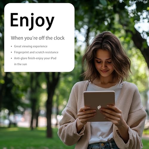 Megoo Paper Glass Screen Protector for iPad Air 11 inch M2-M3(2024-2025 6/7th Gen), Matte for Drawing/Anti-Glare/Easy Installation/Protective Case Compatible,2-Pack - Image 4