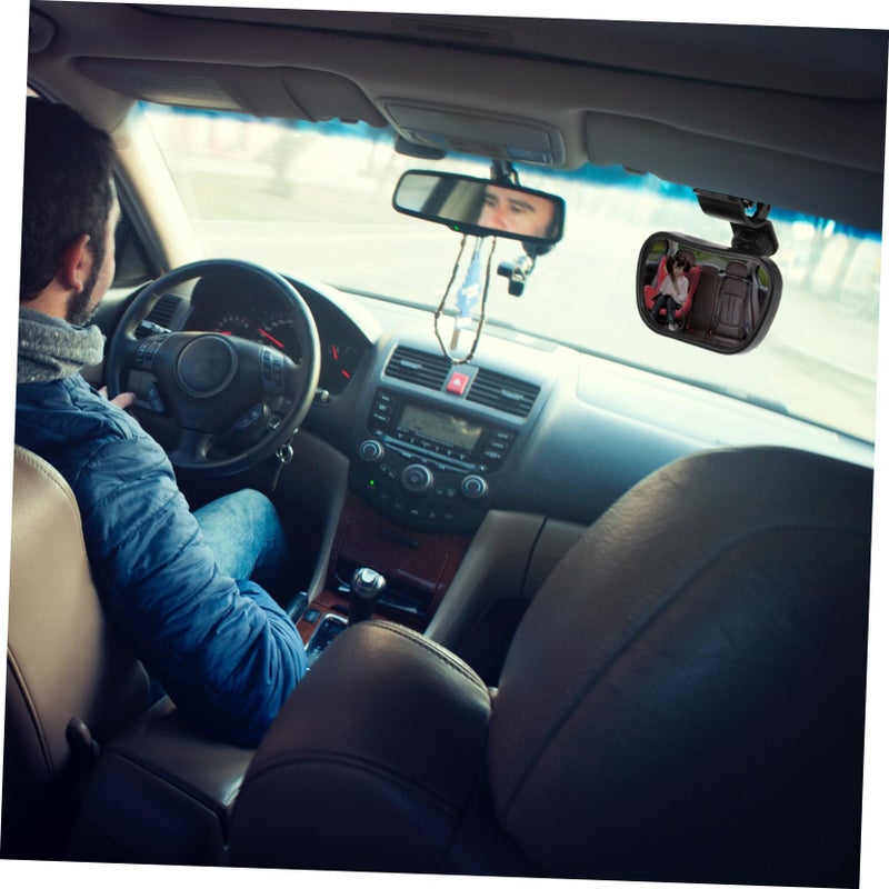 Universal Car Rear View Mirror Adjustable Wide Angle for Child Safety Monitoring - Image 5