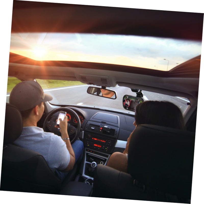 Universal Car Rear View Mirror Adjustable Wide Angle for Child Safety Monitoring - Image 4