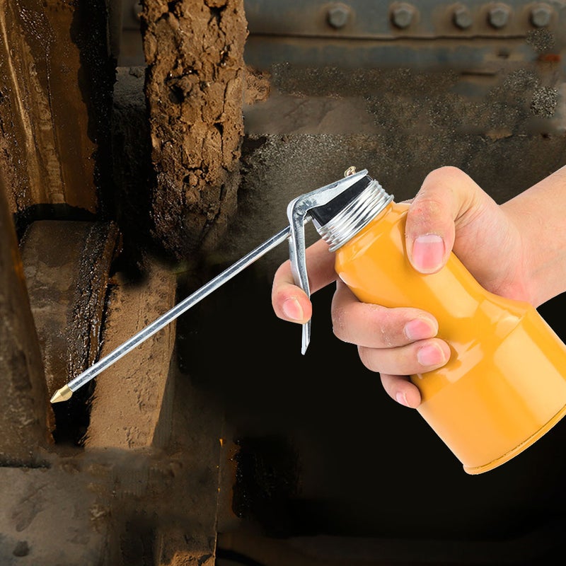 1 Pcs High pressure Machine Oiler Aluminum Alloy Pump Metal Oil Can Gun(400g) - Image 2