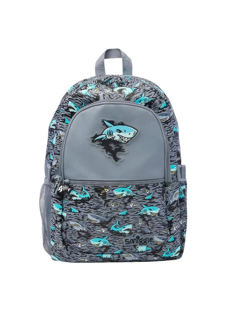 Smiggle Cartoon Printed Boys and Girls Backpack Primary and Secondary School Students Backpack Outdoor Leisure Backpack 42*30cm