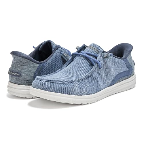 SKECHERS حذاء سكيشرز للرجال - ميلسون-كورونادو، دنيم، 8.5 عريض - Image 3