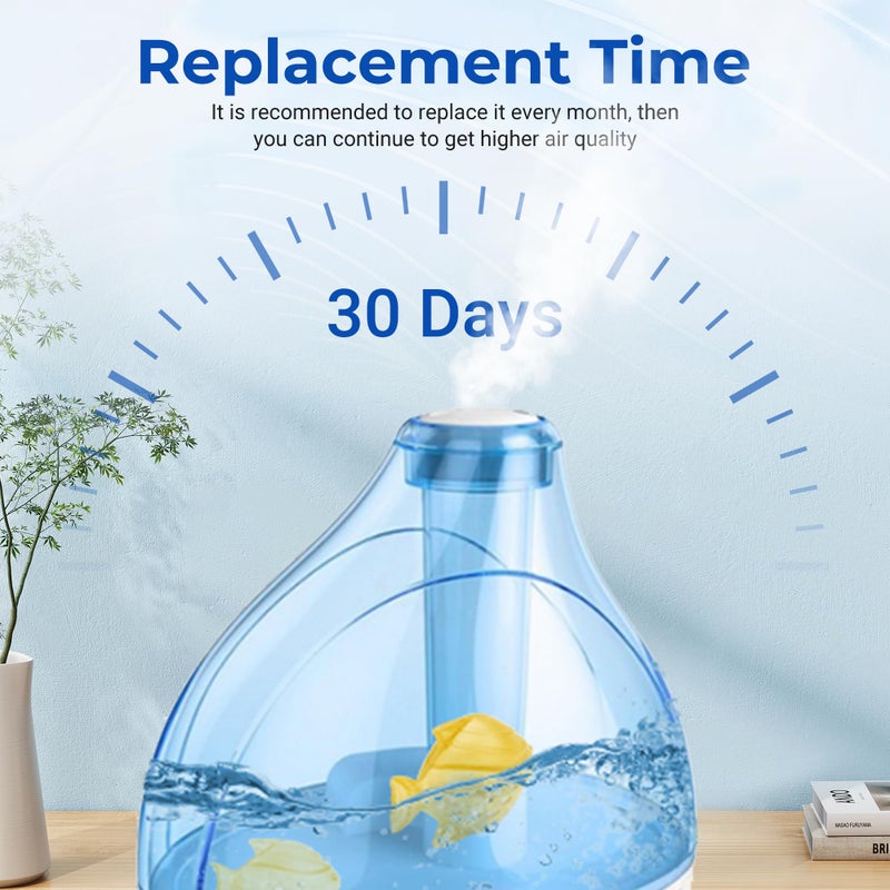 Funmit Humidifier Cleaning Fish, 12 Pack Humidifier Cleaner for Humidifiers and Fish Tanks, Purifies Water, Prevents Hard Water Build-Up, Reduces Scale, Yellow - Image 5