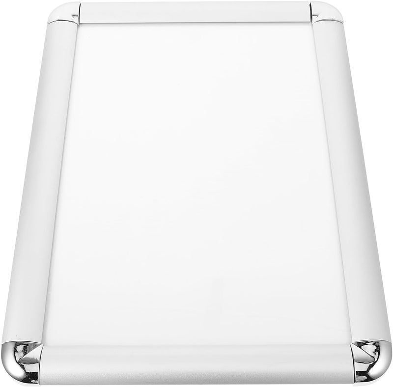 SMASOLO Aluminum Wall Mounting Picture Frame A4 Openable Photo Holder Silver Rounded Corners Home Poster Frame for Certificates and Posters - Image 1