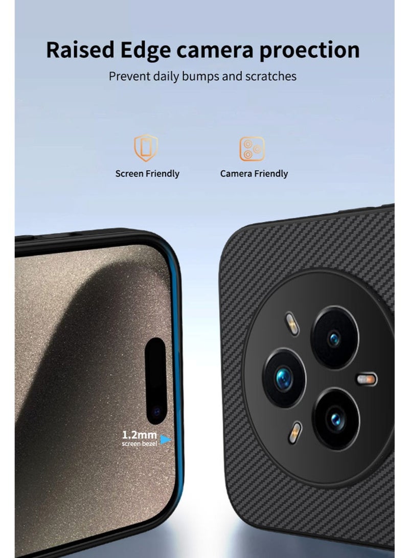 general for OPPO Realme 15 Pro Case Fit for Magsafe, Carbon Fiber & Flexible Silicone Bumper Cover Rugged Lightweight Slim Fit Grip Shockproof Protection - Image 2