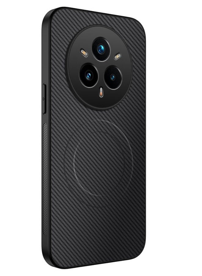 general for OPPO Realme 15 Pro Case Fit for Magsafe, Carbon Fiber & Flexible Silicone Bumper Cover Rugged Lightweight Slim Fit Grip Shockproof Protection - Image 1