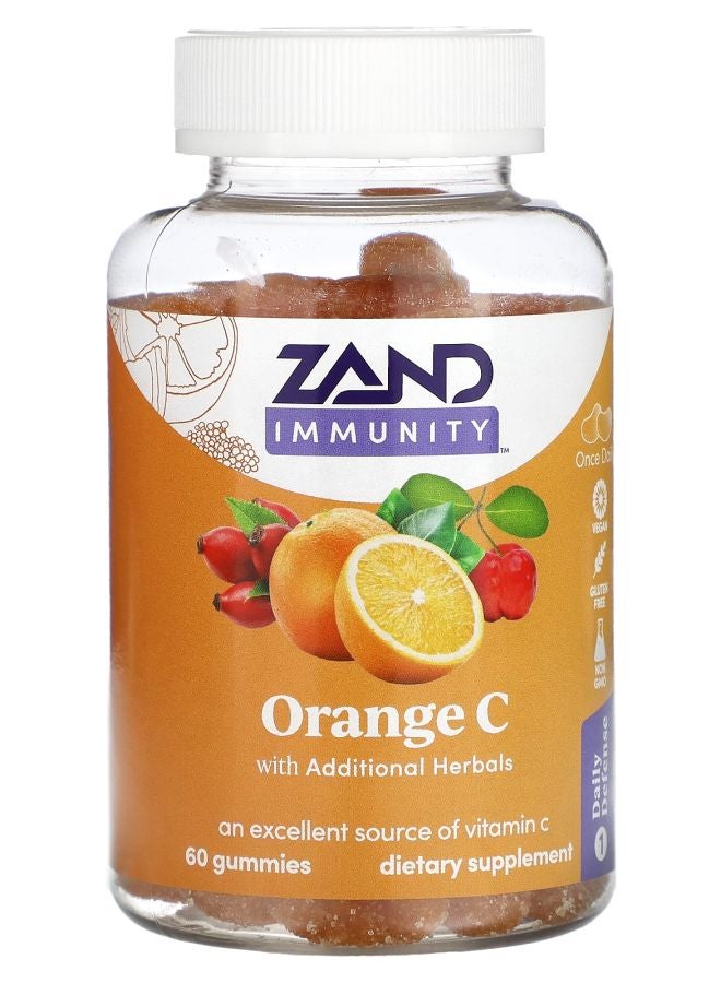 Immunity Orange C Gummies 60 Gummies