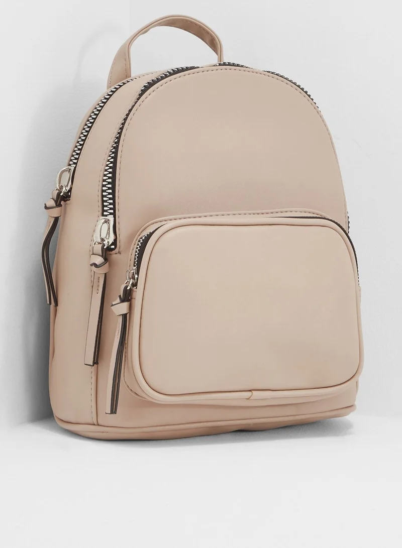NEW LOOK Mini Chunky Zip  Backpack