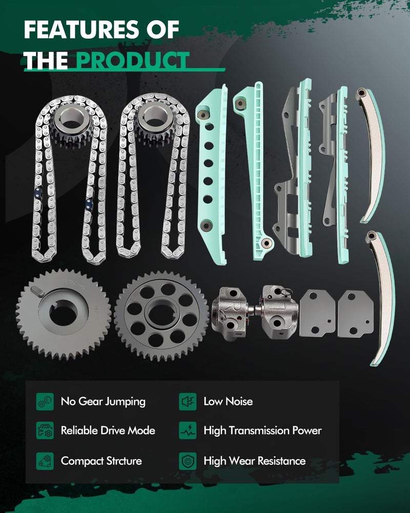 SCITOO Timing Chain Kit for Ford Crown Victoria, E-150, E-250, and More (1997-2004) - Image 5