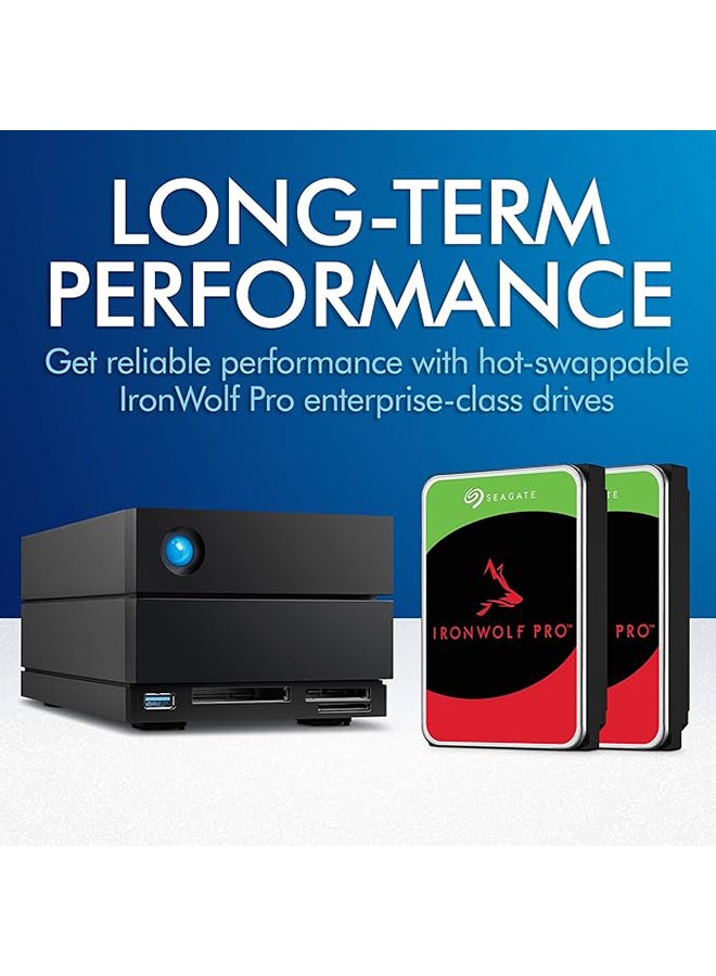 Seagate 2big Dock RAID, 20TB, External HDD, Thunderbolt 4 ports, for PC Mac iPad & iPhone (STLG20000400) 20 TB - Image 4