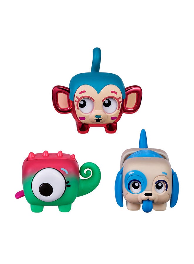 LITTLE LIVE PETS لعبة سكويركي 3 قطع - قرد معدني جريء - Image 3