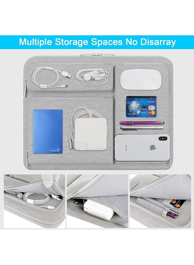 Lacdo 360° Protective Laptop Sleeve Case for 14 inch HP Chromebook 14 / X360 14a / HP Stream 14, Acer Swift/Chromebook 314, 14" IdeaPad chromebook S330 ASUS Dell Portable Laptop Computer Bag - Image 2