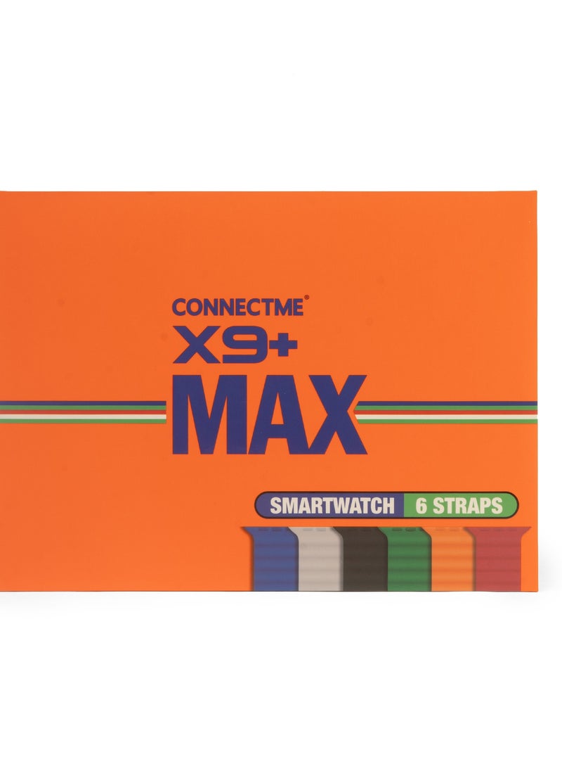 X9+ Max Smartwatch ( 3 Month Warranty From MediaTech), 6  Straps, 49mm Amoled Display screen with 6 Watch Straps, Bluetooth 5.3 ,260mAH, Open AI New ChatGPT, WearFit Pro APP, IP67 Water Proof Level, 7 Days Battery Life, Pro-level Sports Modes, Blood oxygen & Pressure test ,Heart Rate Monitor, Sleep Monitoring( 3 month Warranty)