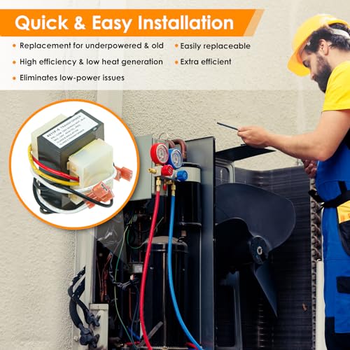SYFLYH Replacement HVAC Transformer 120 to 24V 40VA #46-24124-06 for Rheem Furnace 46-24124-06 Basler Electric BE161640GDD 29M7101 4011F-5 HVAC Furnace Transformer - Image 5