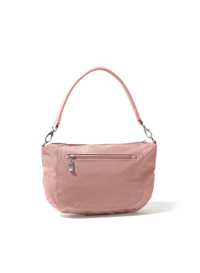 Baggallini Womens Modern Everywhere Half Moon Crossbody Woodrose - Image 4