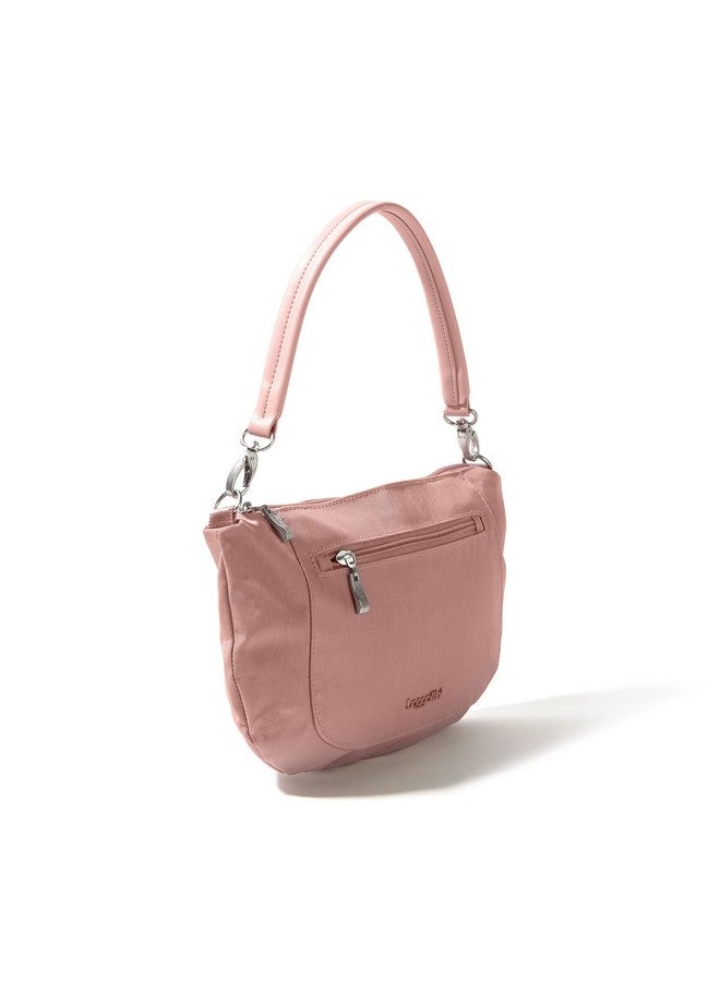 Baggallini Womens Modern Everywhere Half Moon Crossbody Woodrose - Image 2