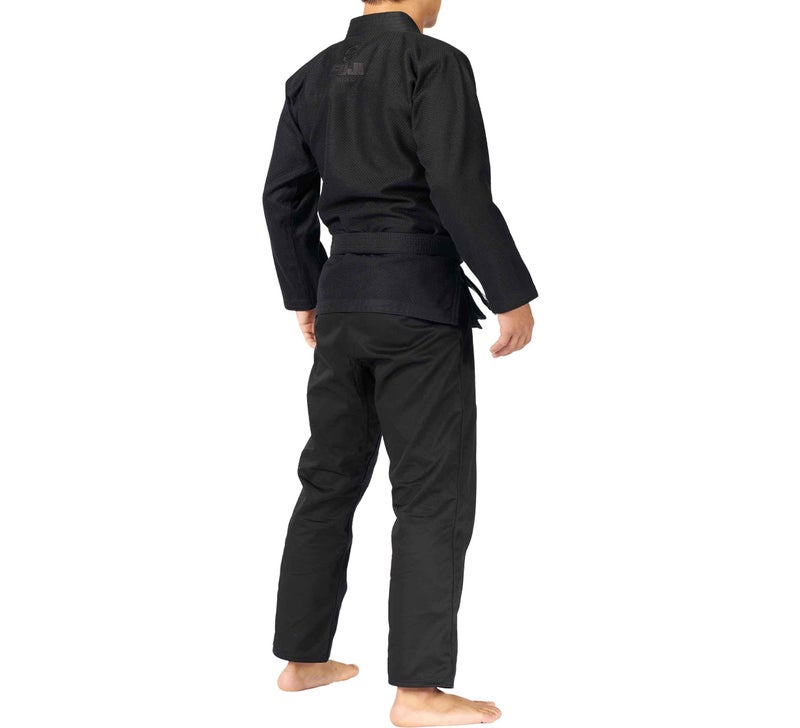 FUJI All-Around Brazilian Style Jiu Jitsu Uniform, Black (Black Lettering), Size A2 - Image 4