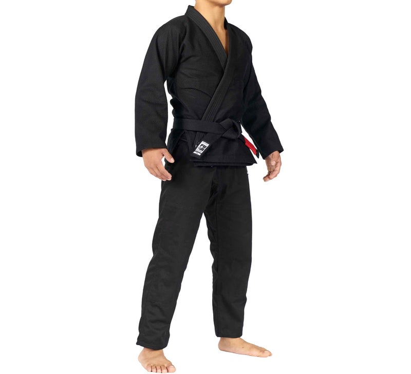 FUJI All-Around Brazilian Style Jiu Jitsu Uniform, Black (Black Lettering), Size A2 - Image 3