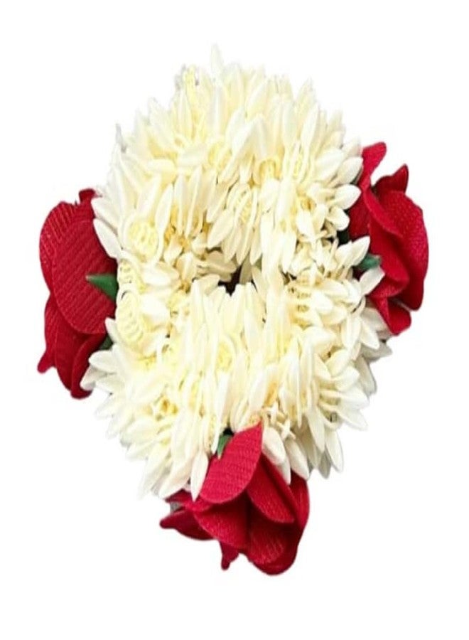 WECROO Korean stylish Hair Clips Alligator Clip Stylish Ponyail Holder hair Accessory Trendy Flower Hair Claw Baby Accessories Combo Box Large Hair Clucher For Girls Women (Multicolor, Pack of 2 (Red gajra)) - Image 3
