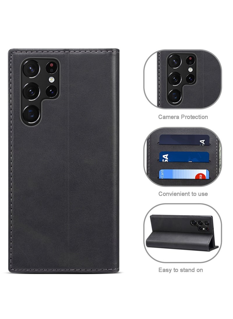 Suteni Flip Cover Leather Protective Case for Samsung Mobile Phone - Image 2