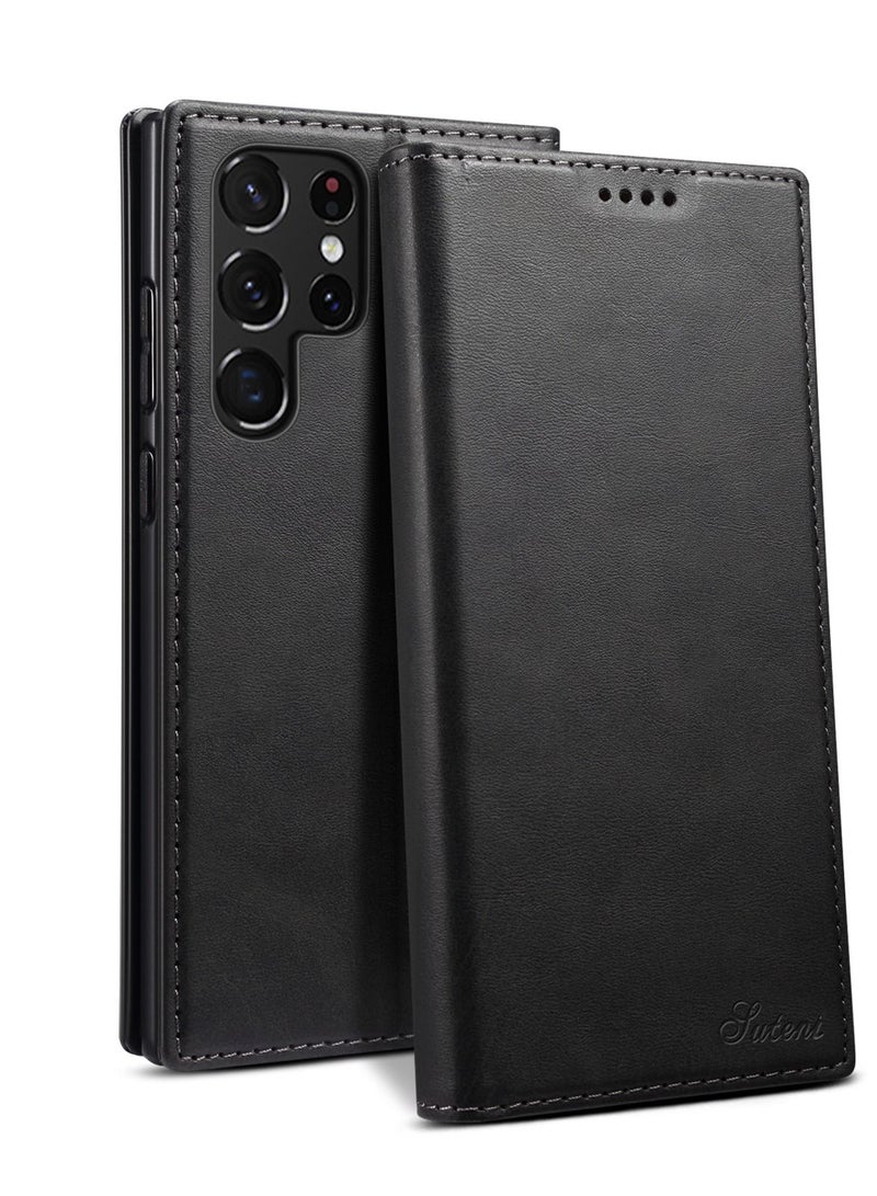 Suteni Flip Cover Leather Protective Case for Samsung Mobile Phone - Image 1