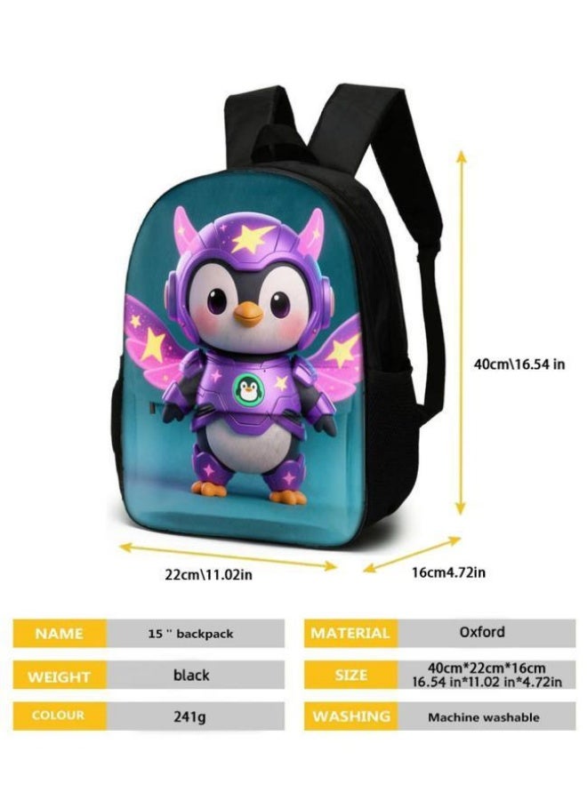 Bright Li Fire Fashion password for student teenagers! Popular cartoon bag three-piece set, practical and eye-catching (available for students, children, friends outings, mountain climbing, school, etc.) - 2 - Image 3