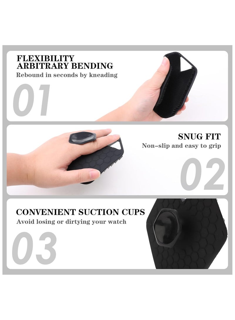 Body Scrubber Shower Brush Handheld Cleansing Skin Brush Removes Dead and Dry Skin Facial Cleansing Exfoliating Brush Bath Accessories for Women Men - Image 3