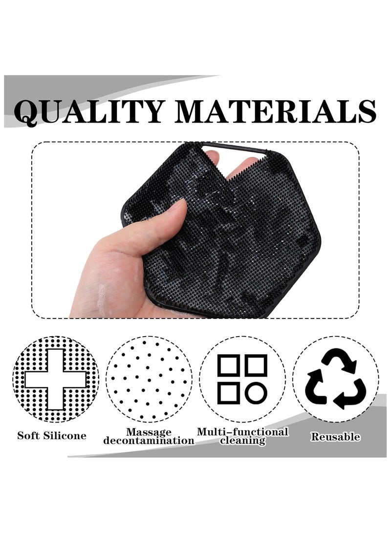 Body Scrubber Shower Brush Handheld Cleansing Skin Brush Removes Dead and Dry Skin Facial Cleansing Exfoliating Brush Bath Accessories for Women Men - Image 4