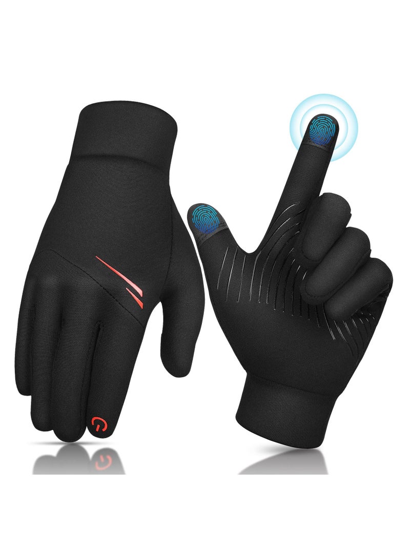 قفازات شتوية تعمل باللمس للأطفال، مقاومة للماء والرياح، مصنوعة من الفليس، تصميم مضاد للانزلاق، دافئة للأعمار من 8-10 سنوات، للأولاد والبنات - Image 1