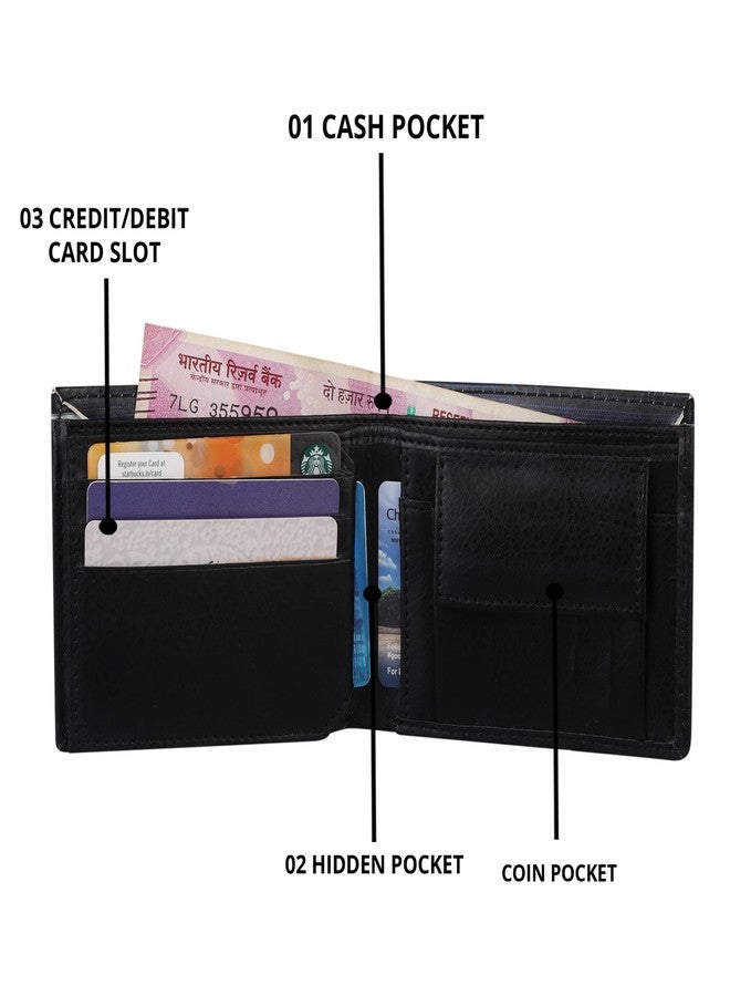 ShopMantra Messi Wallet for Boys | Messi Artwork Printed Bi-fold Boys Purse | Faux Leather Card Holder with Cash Pocket - Image 4