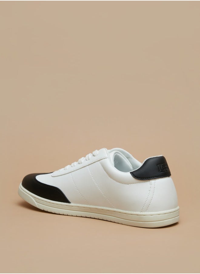 LBL by Shoexpress Men's Textured Lace-Up Low Ankle Sneakers  - Image 2