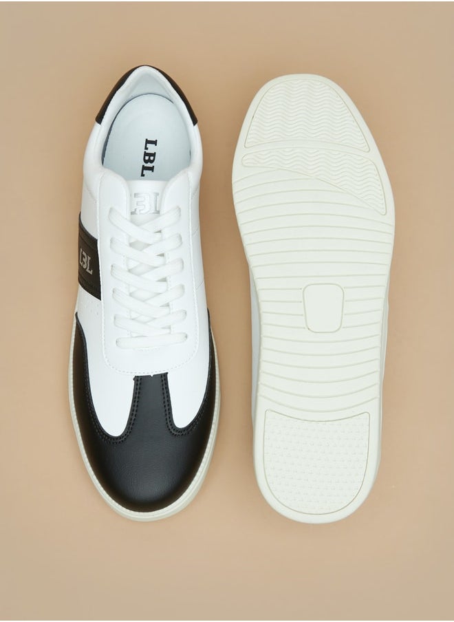 LBL by Shoexpress Men's Textured Lace-Up Low Ankle Sneakers  - Image 4