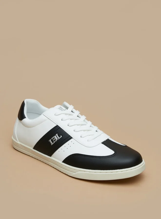 ال بي ال من شو اكسبرس Men's Textured Lace-Up Low Ankle Sneakers
