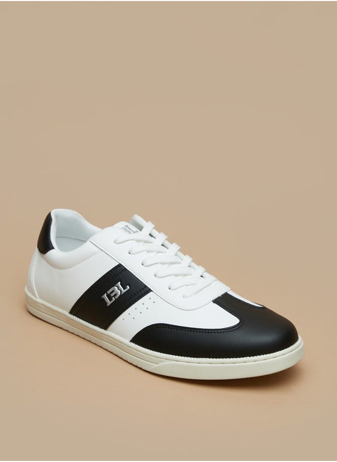 LBL by Shoexpress Men's Textured Lace-Up Low Ankle Sneakers  - Image 3
