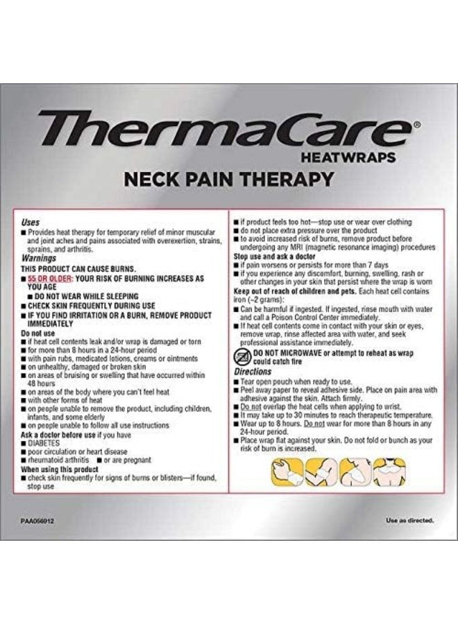 ThermaCare - Advanced Neck Therapy, 9 Air-Activated, Wrist & Shoulder Heat Wraps Up to 16 Hours of Pain Relief - Image 2