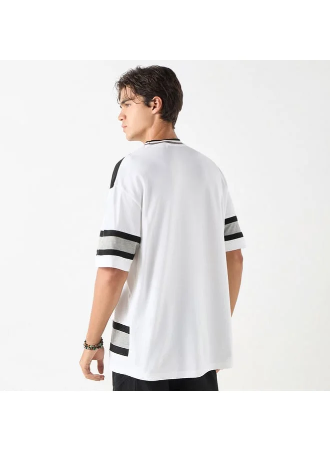 STARTER Starter Embroidered T-shirt with Short Sleeves and Crew Neck