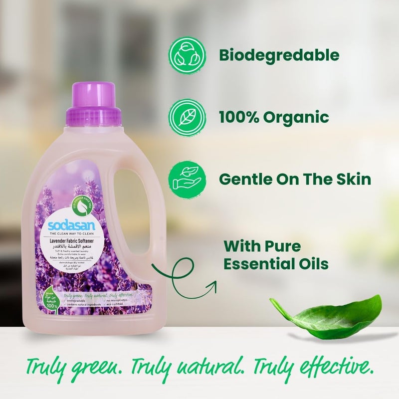 sodasan 100% Natural Lavender Fabric softener 750ml - Image 3