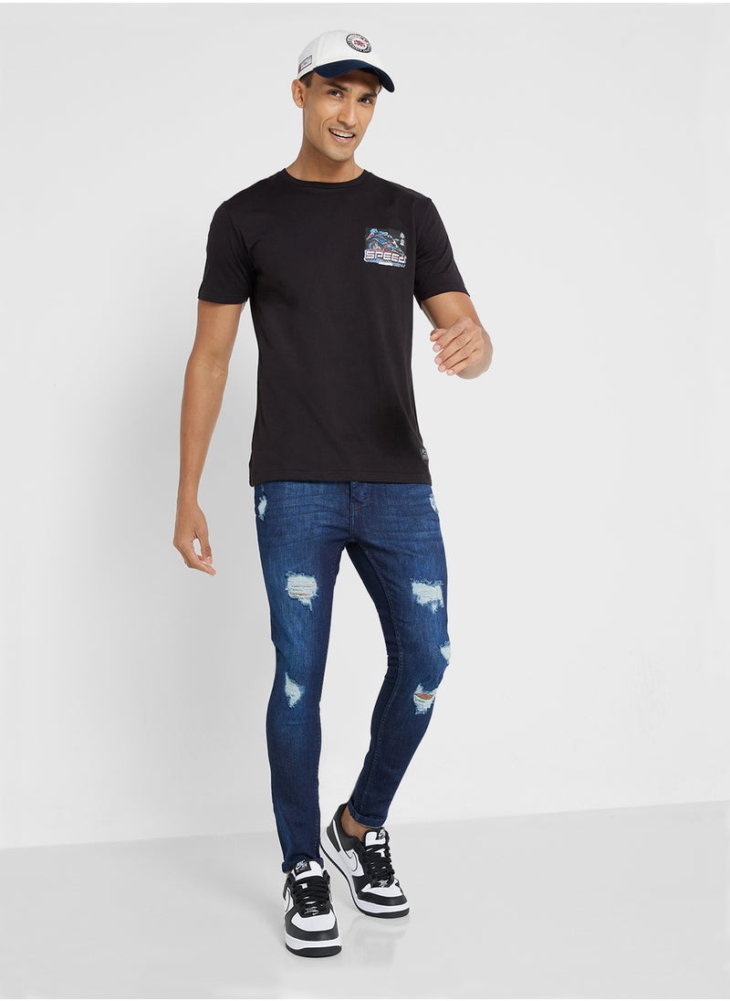 BRAVE SOUL Denim Skinny Fit  Ripped Jeans  - Image 2
