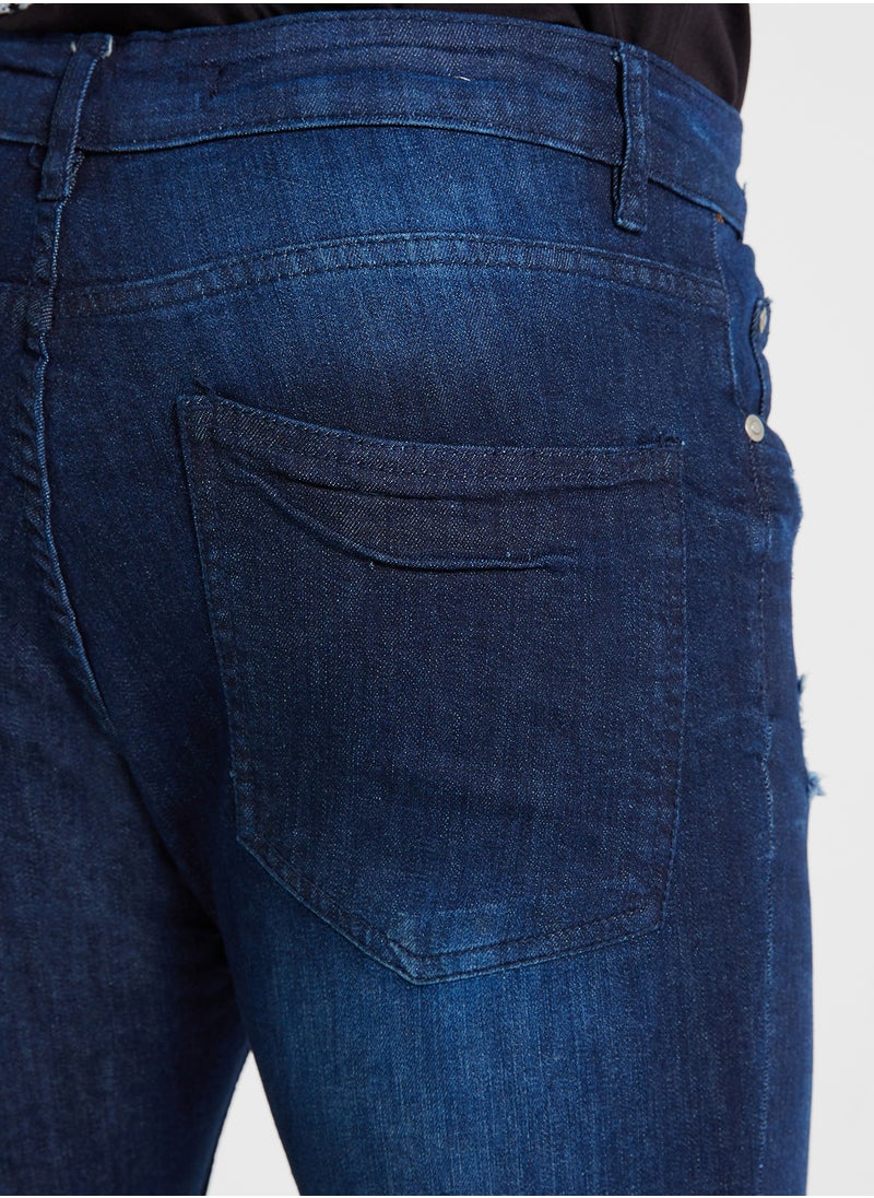 BRAVE SOUL Denim Skinny Fit  Ripped Jeans  - Image 5